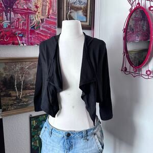 hypnotik black bolero cardigan jacket
